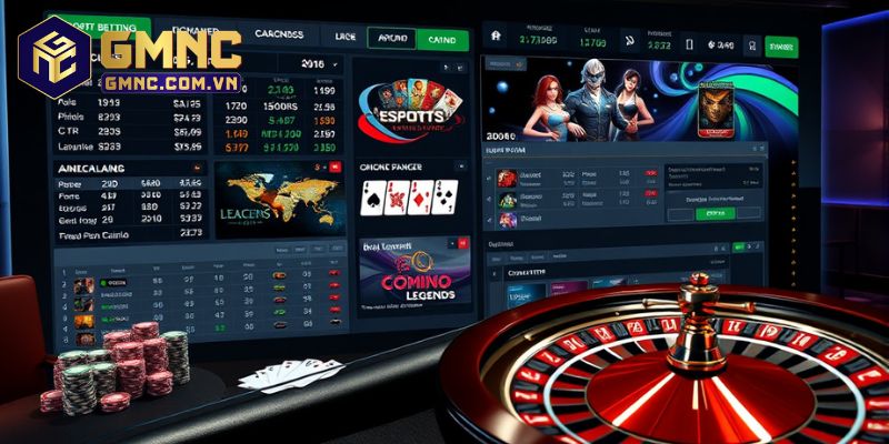 Người chơi khám phá đa dạng sảnh game với nhiều phong cách